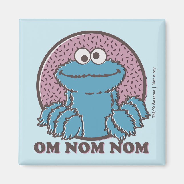 Cookie Monster | Om Nom Nom Magnet (Front)