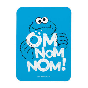 Cookie Monster Om Nom Nom! Magnet