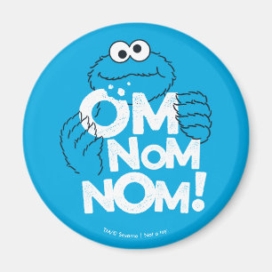 Cookie Monster Om Nom Nom! Magnet