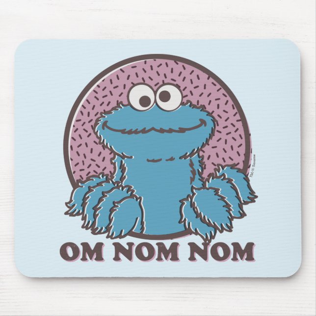Cookie Monster | Om Nom Nom Mouse Mat (Front)