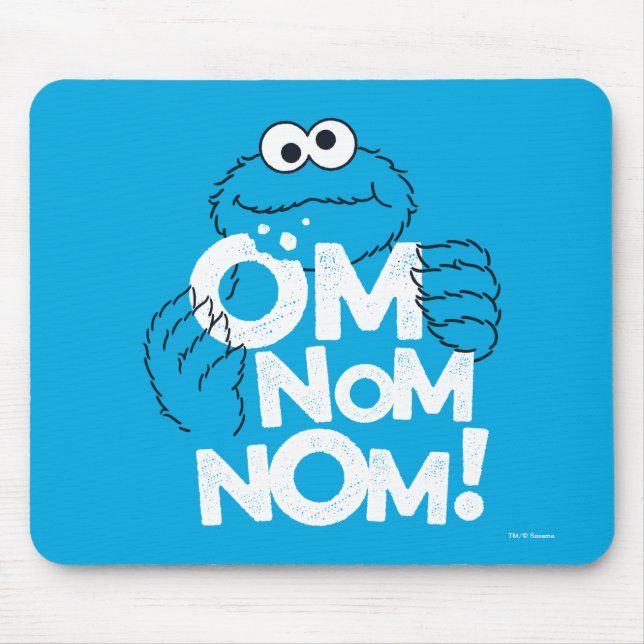 Cookie Monster | Om Nom Nom! Mouse Mat (Front)