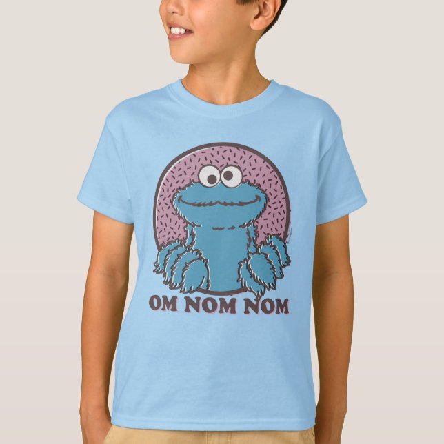 Cookie Monster | Om Nom Nom T-Shirt (Front)