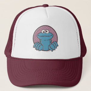 Cookie Monster Om Nom Nom Trucker Hat