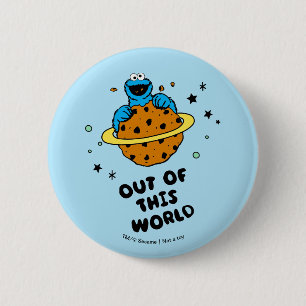 Cookie Monster Out of This World 6 Cm Round Badge
