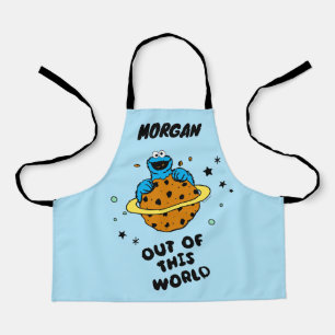Cookie Monster Out of This World Add Name Apron