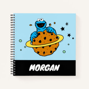 Cookie Monster Out of This World Add Name Notebook