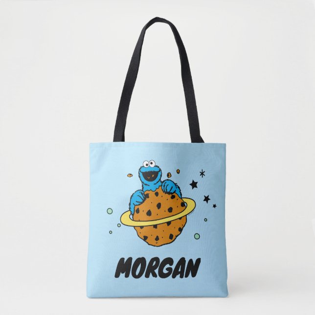 Cookie Monster | Out of This World | Add Name Tote Bag (Front)