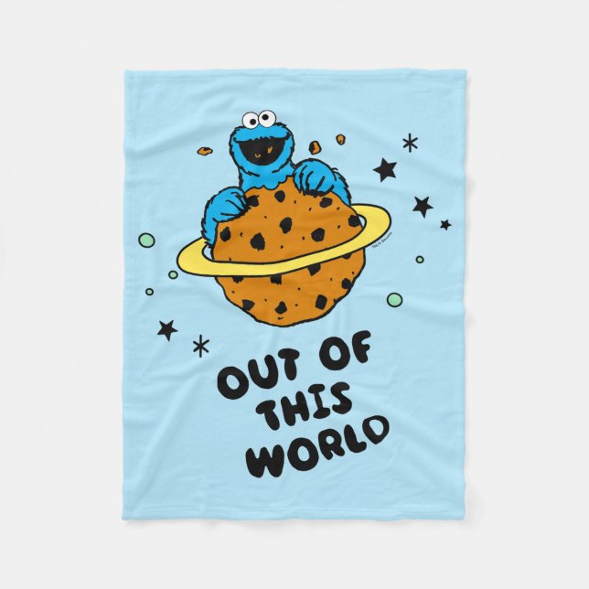 Cookie Monster | Out of This World Fleece Blanket (Front)