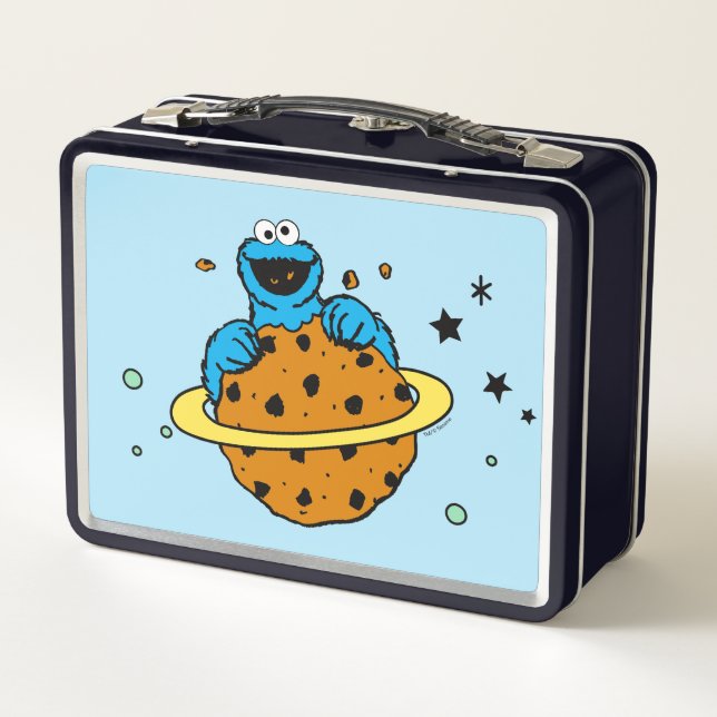 Cookie Monster | Out of This World Metal Lunch Box (Back)