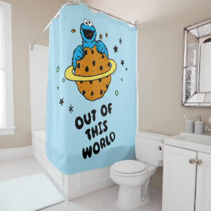 Cookie Monster Out of This World Shower Curtain