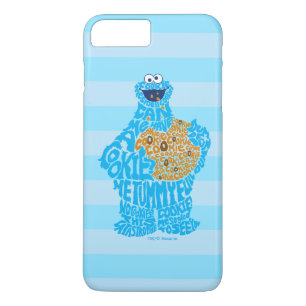 Cookie Monster Pattern Fill iPhone 8 Plus/7 Plus Case