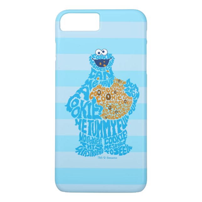 Cookie Monster Pattern Fill Case-Mate iPhone Case (Back)
