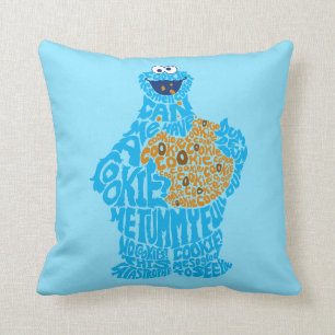 Cookie Monster Pattern Fill Cushion