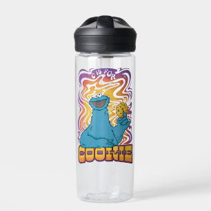 Cookie Monster Psychedelic Add Your Name Water Bottle