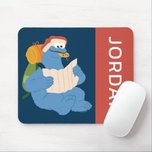 Cookie Monster Reading A Map   Add Your Name Mouse Mat