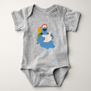 Cookie Monster Reading A Map Baby Bodysuit
