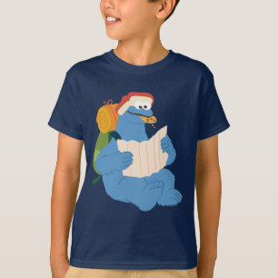 Cookie Monster Reading A Map T-Shirt
