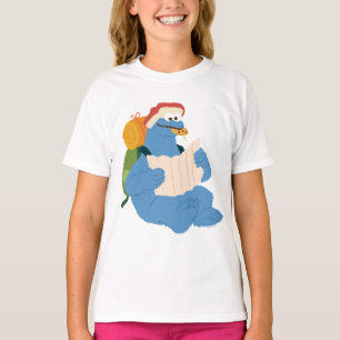Cookie Monster Reading A Map T-Shirt