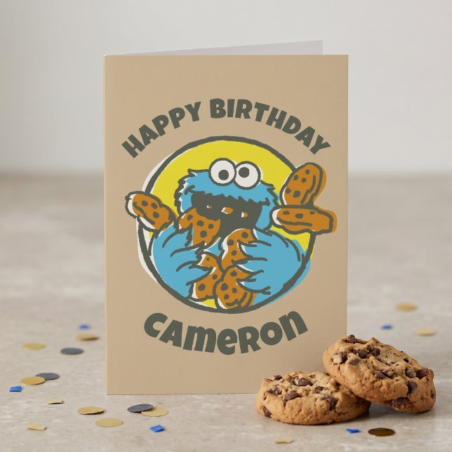 Cookie Monster Retro Card (Creator Uploaded)