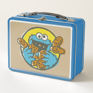 Cookie Monster Retro Metal Lunch Box