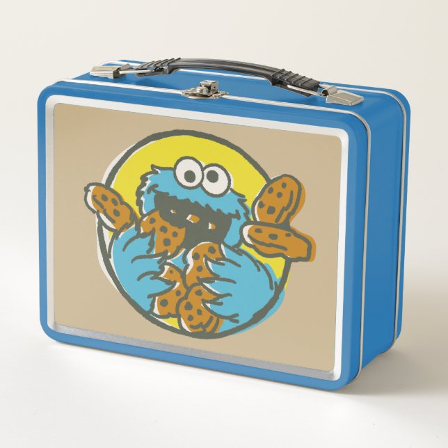 Cookie Monster Retro Metal Lunch Box (Front)