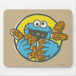 Cookie Monster Retro Mouse Mat