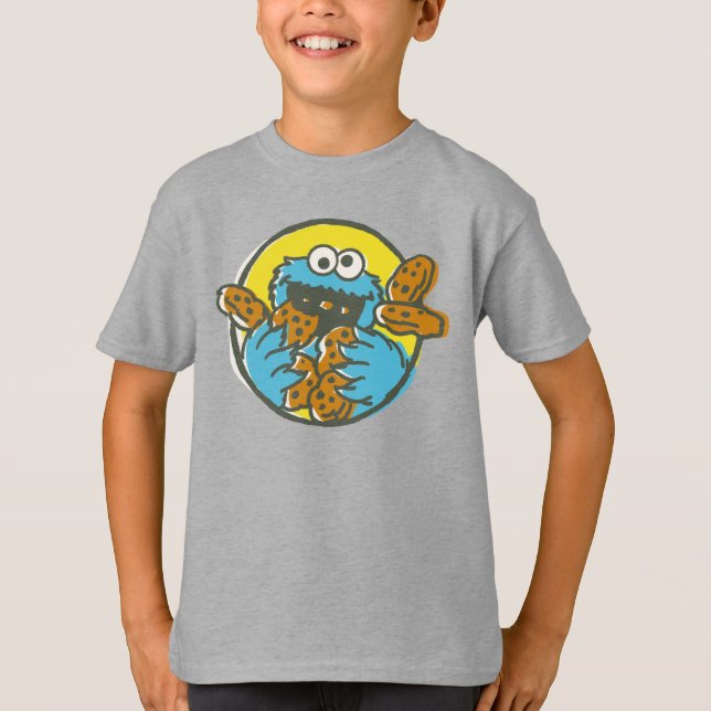 Cookie Monster Retro T-Shirt (Front)