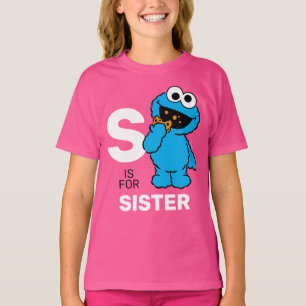 Cookie Monster   S is for Sister T-Shirt