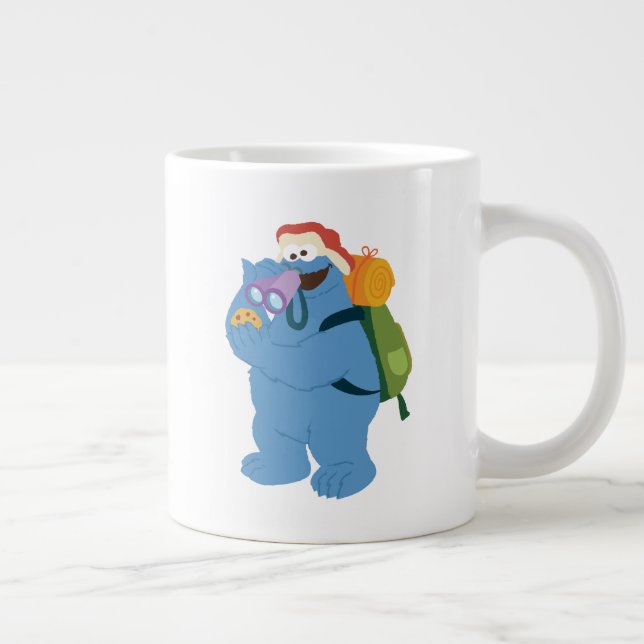 Cookie Monster Searching for Cookies Large Coffee Mug (Right)