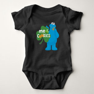 Cookie Monster Shamrock Love Baby Bodysuit