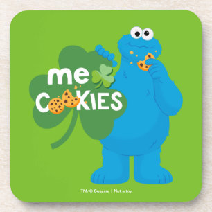 Cookie Monster Shamrock Love Coaster