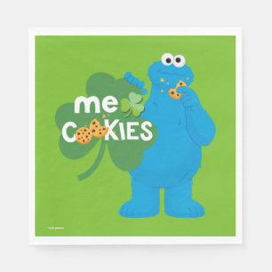 Cookie Monster   Shamrock Love Napkin