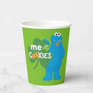 Cookie Monster   Shamrock Love Paper Cups