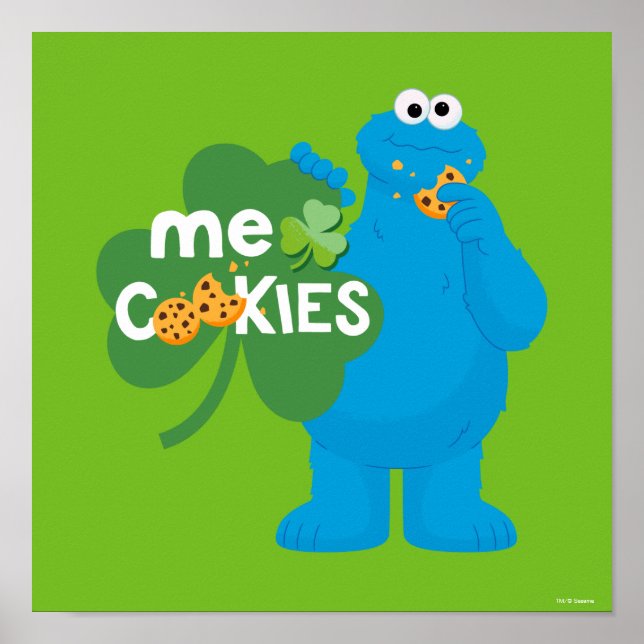 Cookie Monster | Shamrock Love Poster (Front)