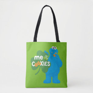 Cookie Monster   Shamrock Love Tote Bag
