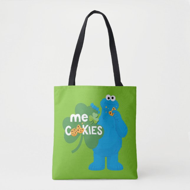 Cookie Monster | Shamrock Love Tote Bag (Front)
