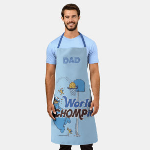 Cookie Monster Shooting Basketball Hoops Apron