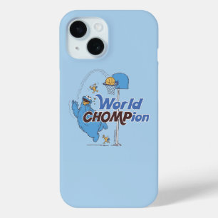 Cookie Monster Shooting Basketball Hoops iPhone 15 Case