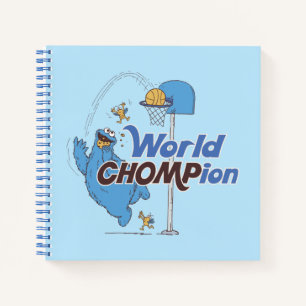 Cookie Monster   Shooting Basketball Hoops Notebook
