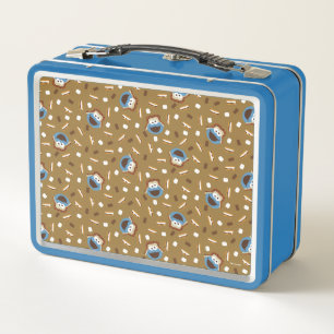 Cookie Monster S'mores Pattern Metal Lunch Box