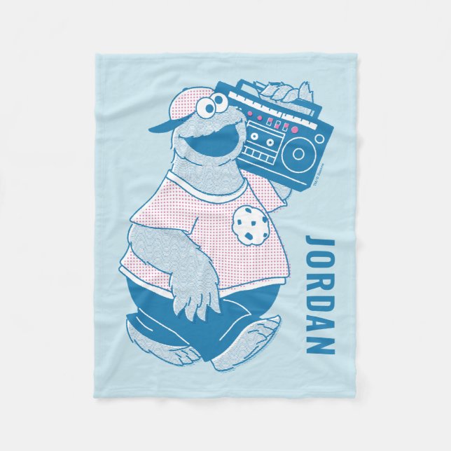Cookie Monster | Sorry But Me Gotta Fleece Blanket (Front)