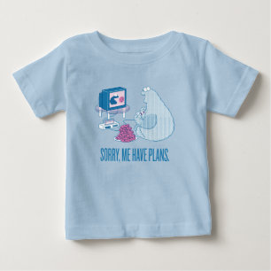 Cookie Monster Sorry, Me Have Plans Baby T-Shirt