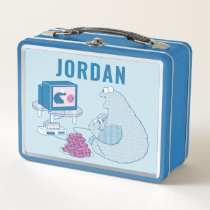 Cookie Monster Sorry, Me Have Plans Metal Lunch Box