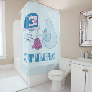 Cookie Monster Sorry, Me Have Plans Shower Curtain