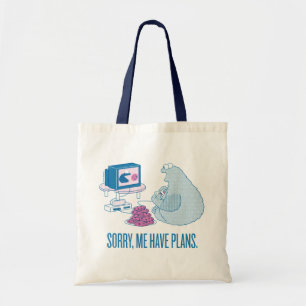 Cookie Monster Sorry, Me Have Plans Tote Bag