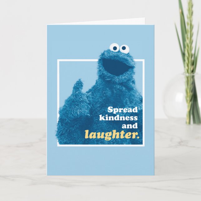 Cookie Monster | Spread Kindness and Laughter Holiday Card (Front)