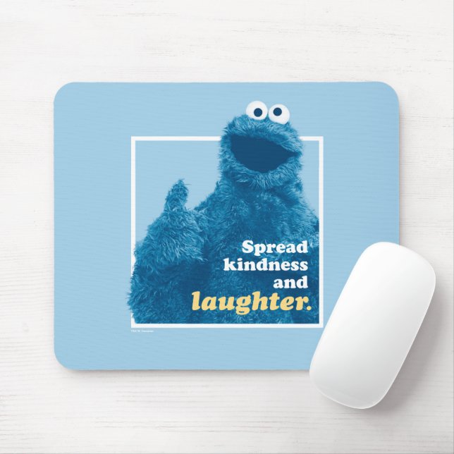 Cookie Monster | Spread Kindness and Laughter Mouse Mat (With Mouse)