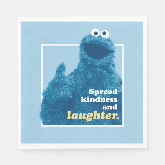 Cookie Monster | Spread Kindness and Laughter Napkin (Front)