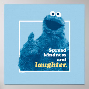 Cookie Monster Spread Kindness and Laughter Poster