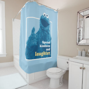 Cookie Monster Spread Kindness and Laughter Shower Curtain
